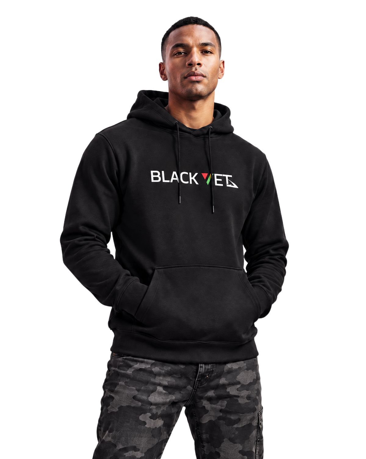 Black Vet Hoodie Black Man