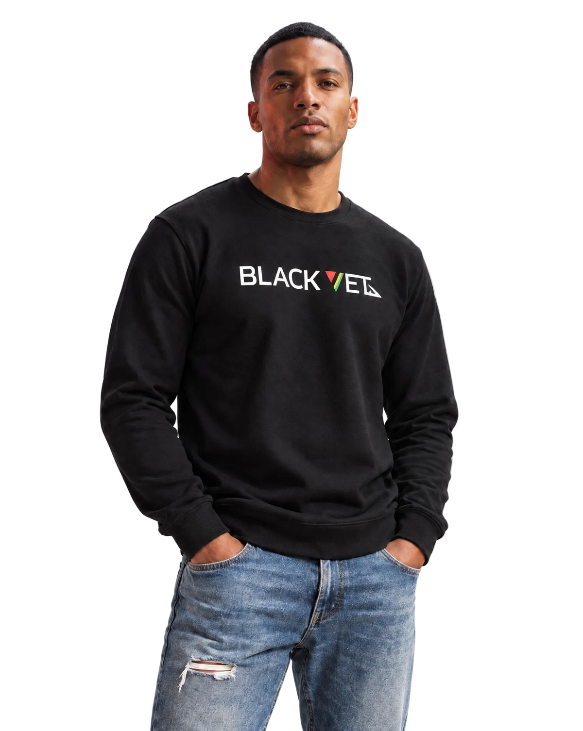 Black Vet Sweatshirt Black Man