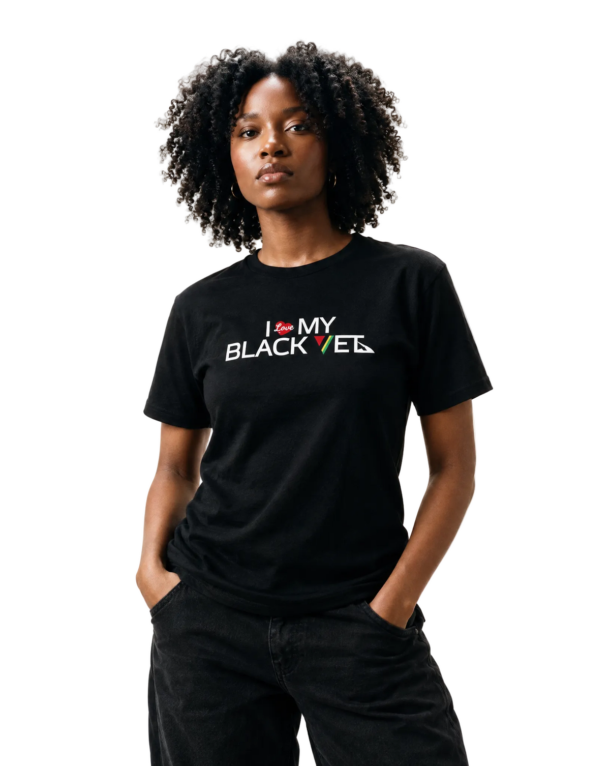 I Love My Black Vet Tee Black Woman