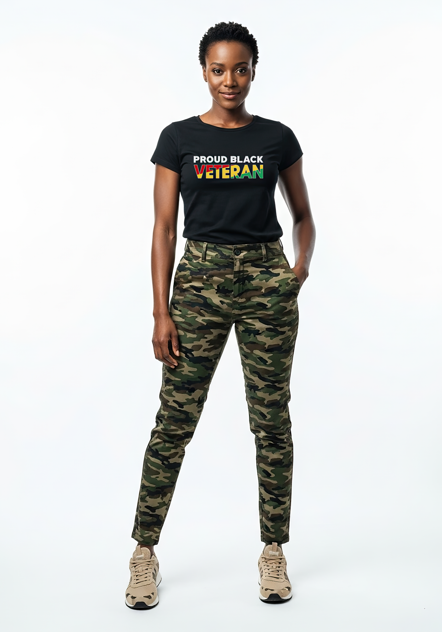 Proud Black Veteran Tee
