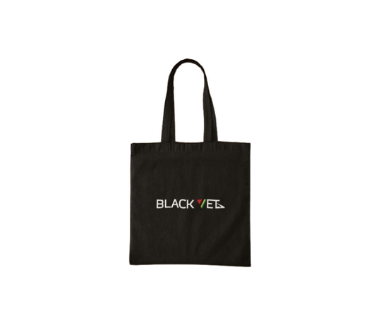 Reusable Black Vet Tote Bag - XL