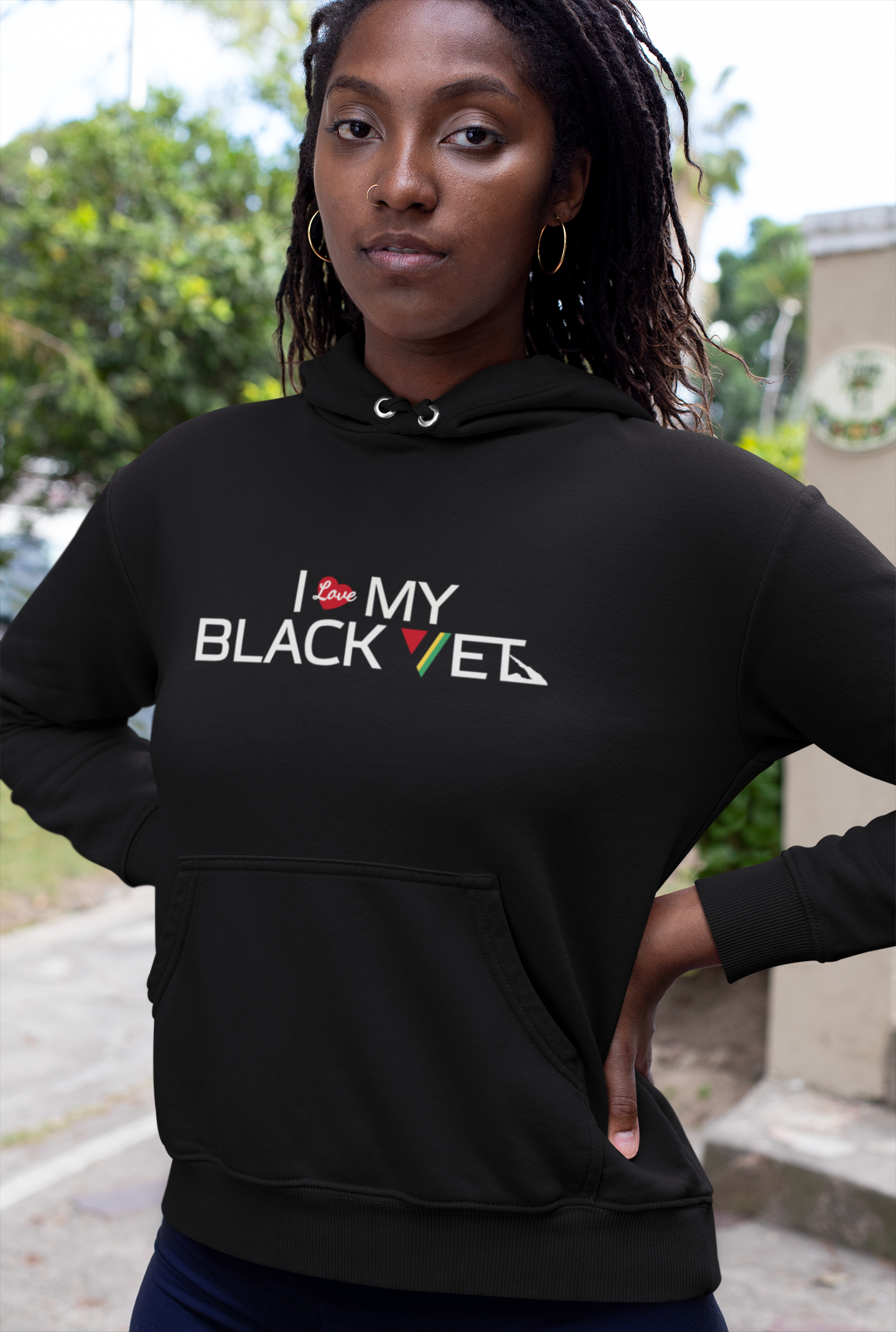 I Love My Black Vet Signature Hoodie