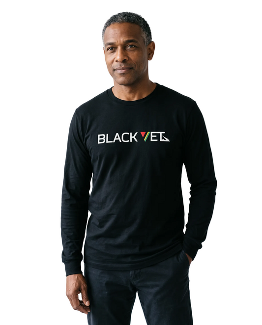 Black Vet Long Sleeve Tee Black Man