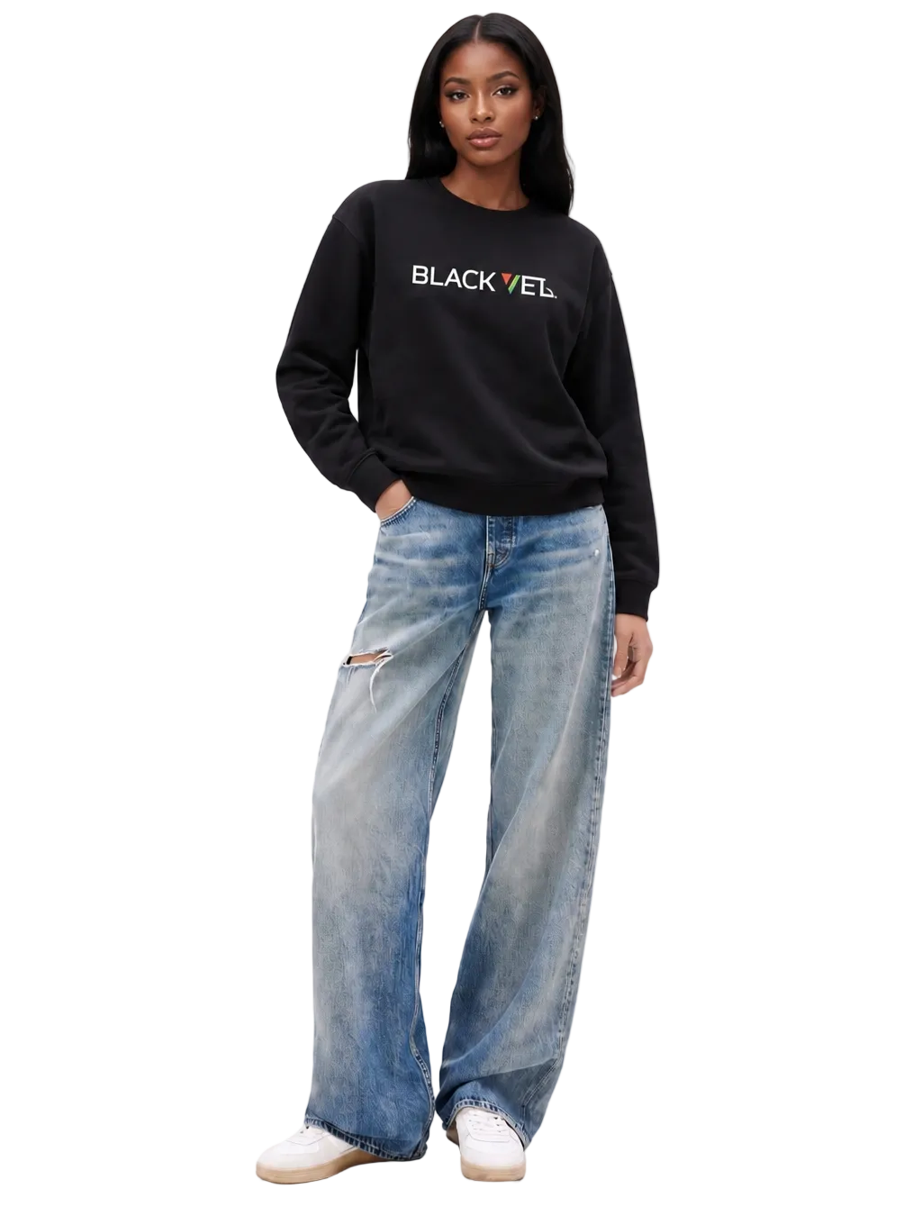 Black Vet Sweatshirt Black Woman