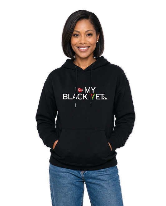 I Love My Black Vet Hoodie Black Woman